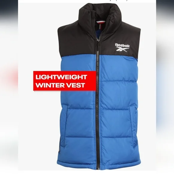 Reebok Boys Puffer Lightweight Quilted Full Zip Vest SIZE XL (18/20 Years) - Picture 5 of 9
